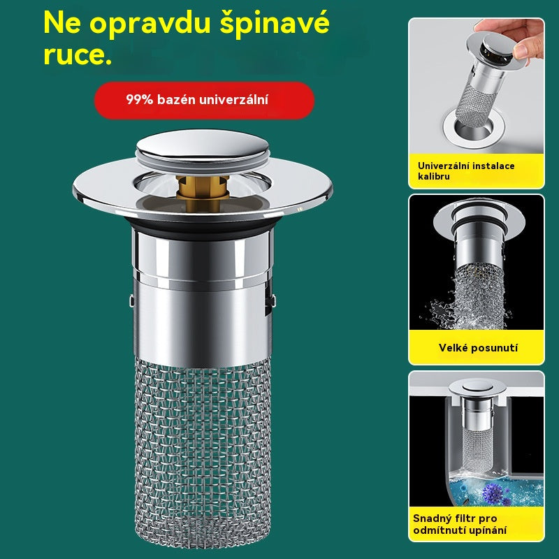 🔥Kupte 1 a dostanete 1 zdarma🔥💧Univerzální nerezový odtokový filtr