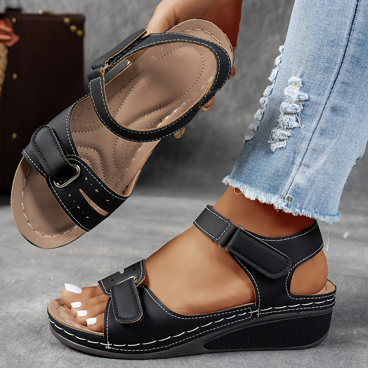 🌷💌【36-43】👡 Nuevas sandalias cómodas de verano para mujer con suela gruesa