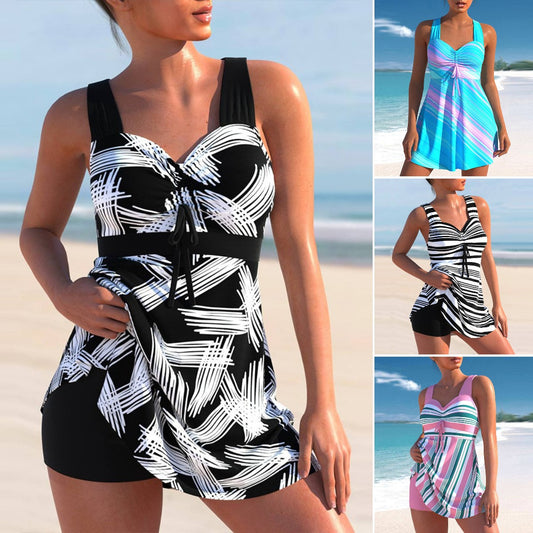 🩱🏖️【S-5XL】【Ljetni novi proizvod🔥】Novi ženski kupaći kostim s printom i haljinama za 2025. godinu