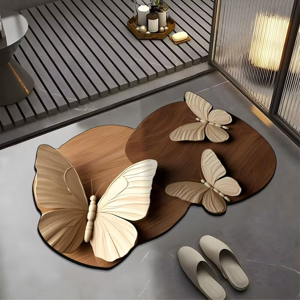🔥🔥【40*60cm】REDUCERE FONDĂ💕Covoraș absorbant antiderapant cu model realist 3D 