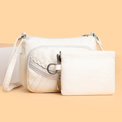 🎀👜【Letnia zniżka🔥】【Kup duży i otrzymaj mały gratis】Nowa letnia damska torba na ramię w stylu koreańskim z miękkiej skóry