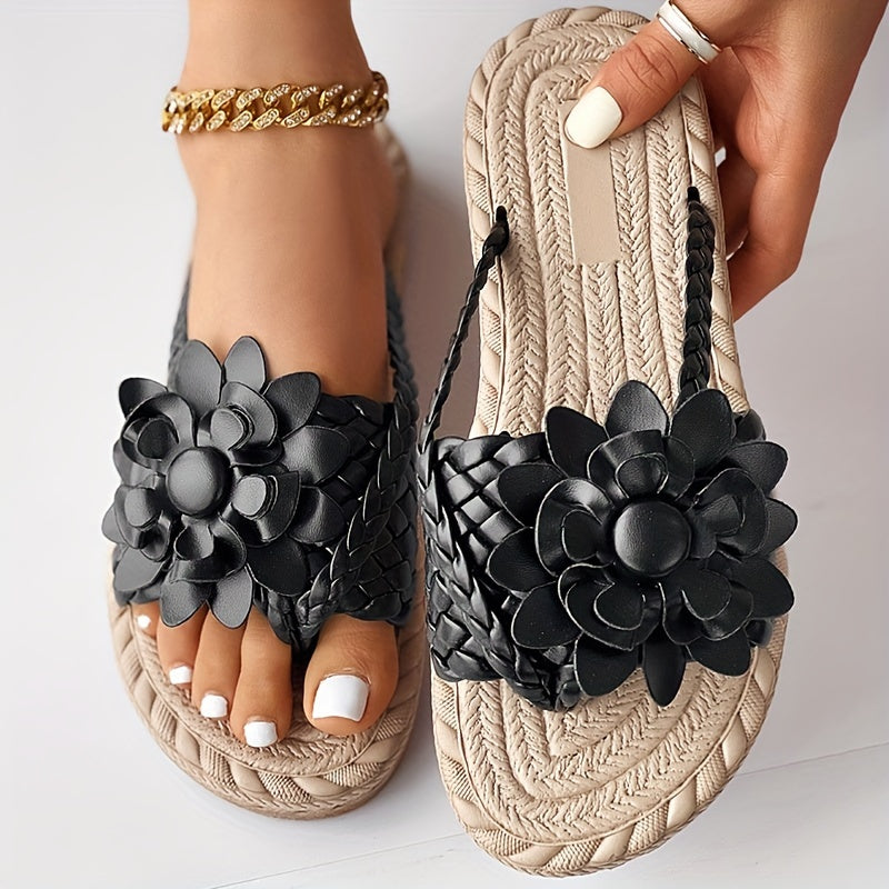 ✨🌈【36-43】🌴👣Vara 2025, pantofi de plajă casual pentru femei, papuci împletiți, la modă 