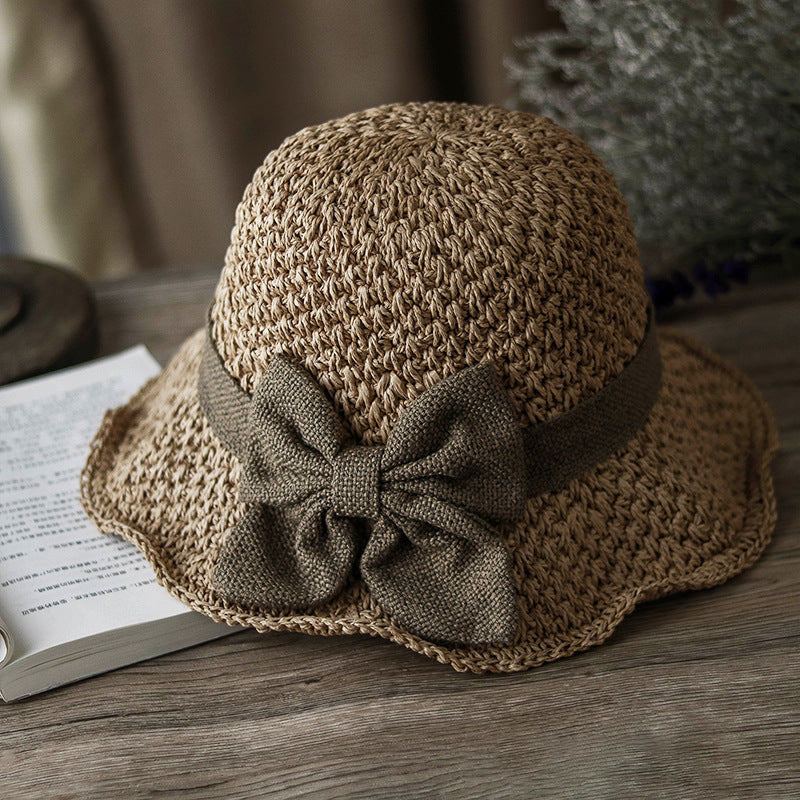 🎀 50% ОТСТЪПКА 👒 | Ретро сламена шапка с панделка – сгъваема и дишаща за лятото
