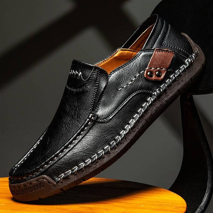 【38-48】Mocasines de cuero hechos a mano de gran tamaño