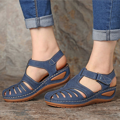 🔥✨【Reducere 45%🔥】【34-43】Sandale de damă cu toc oblic, respirabile, stil nou de vară 2025, la modă, casual, versatile 