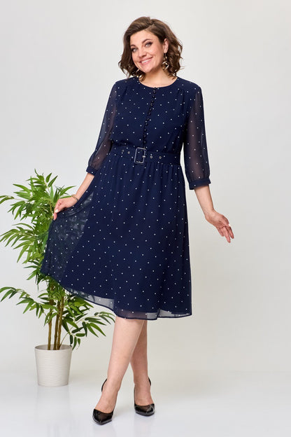 🔥🌈【S-5XL】Rochie elegantă pentru femei cu buline, stil nou 2025, confortabilă și de înaltă calitate