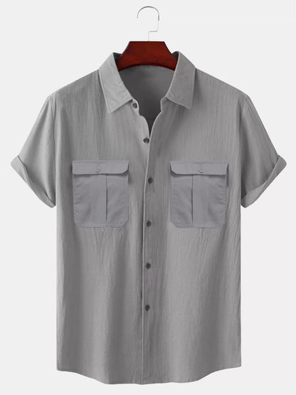 【🔥Wyprzedaż letnia🔥】✨🎉【M-5XL】2025 Nowa letnia męska prosta swobodna koszula lniana