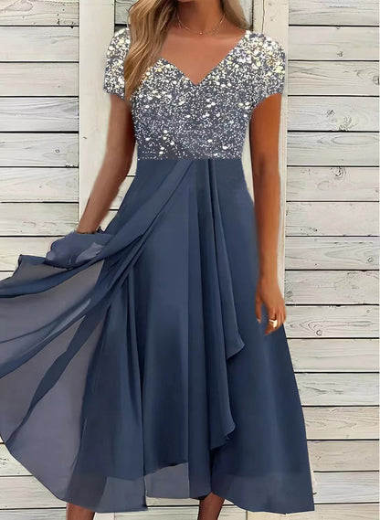 🌈👗【Produs nou de vară】【S-5XL】Rochie din șifon - moale și prietenoasă cu pielea, arătând un temperament la modă 