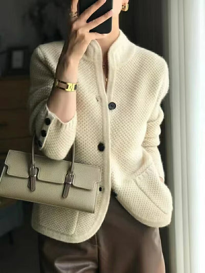 🔥✨【50% popusta】【S-2XL】Elegantna francuska kašmirska jakna za jesen, lagana, topla i svestrana