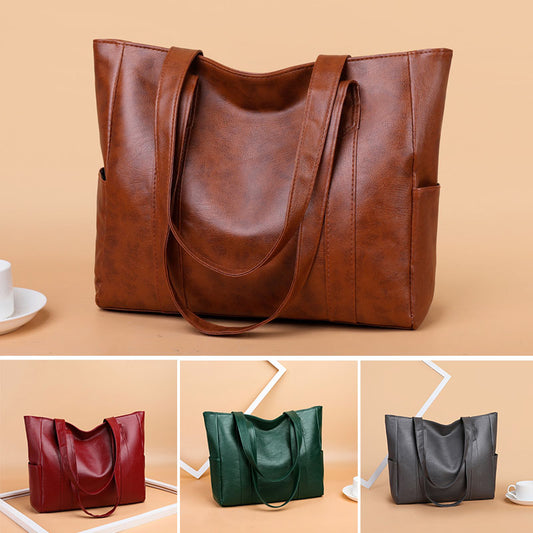 Novinka! Velká dámská kabelka z měkké kůže 👛 Elegantní, všestranná a SKVĚLÁ cena -50%!