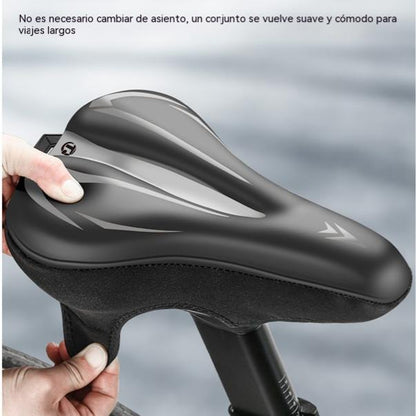 🔥🎉【50% de descuento✨】Funda para sillín de bicicleta de montaña, hecha de cuero de silicona grueso, impermeable y ultrasuave.