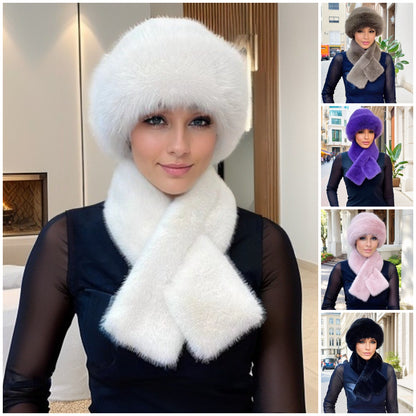 🔥✨【Vruća rasprodaja】🔥Nova ženska plišana kapa za zimu 2025. [Šal + plišana kapa]