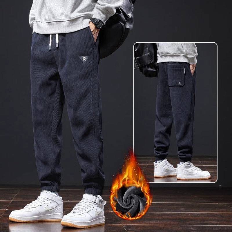 🔥⛄【M-5XL】🖤Nuevos pantalones de invierno para hombre, con terciopelo y pana gruesa, cálidos y cómodos para un look casual