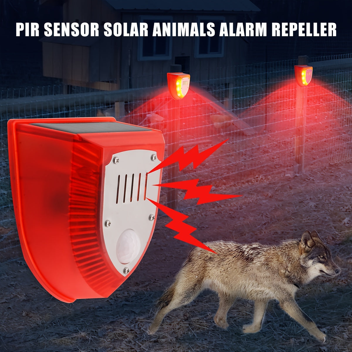 🚨【50% reducere】🐦🐗Alarmă solară universală pentru casă, livadă, iaz cu pești și orezării 