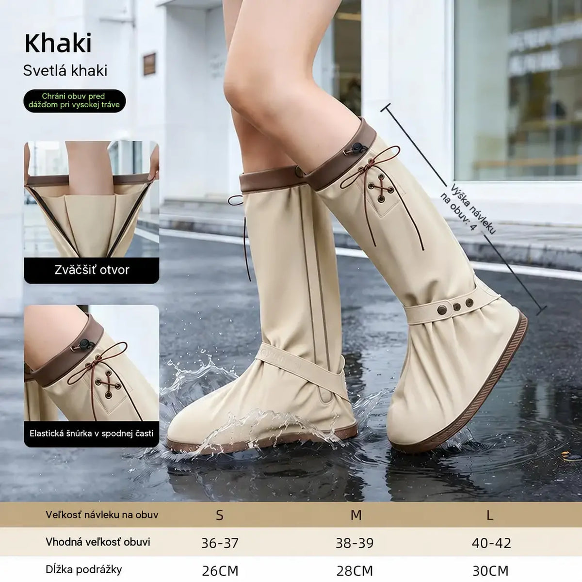 🌧️👟【Veľkosti 36-42】 Nepremokavé a skladacie návleky na topánky — protišmykové, odolné voči opotrebovaniu a opakovane použiteľné