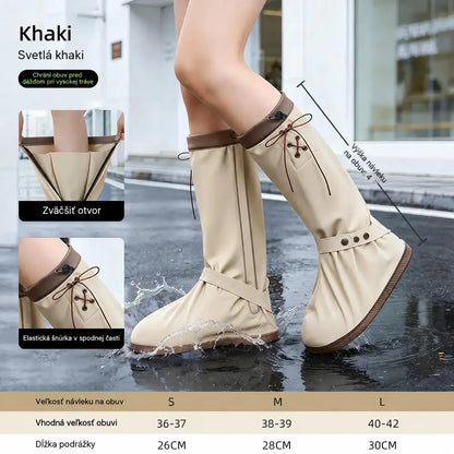 🌧️👟【Veľkosti 36-42】 Nepremokavé a skladacie návleky na topánky — protišmykové, odolné voči opotrebovaniu a opakovane použiteľné