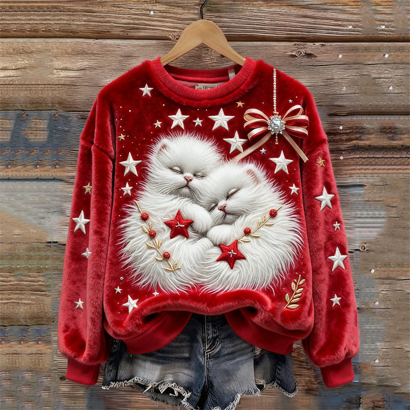 🔥【S-5XL】⛄✨Nový módní flanelový vánoční svetr, vhodný na podzim i zimu, zdobený různými nádhernými vzory