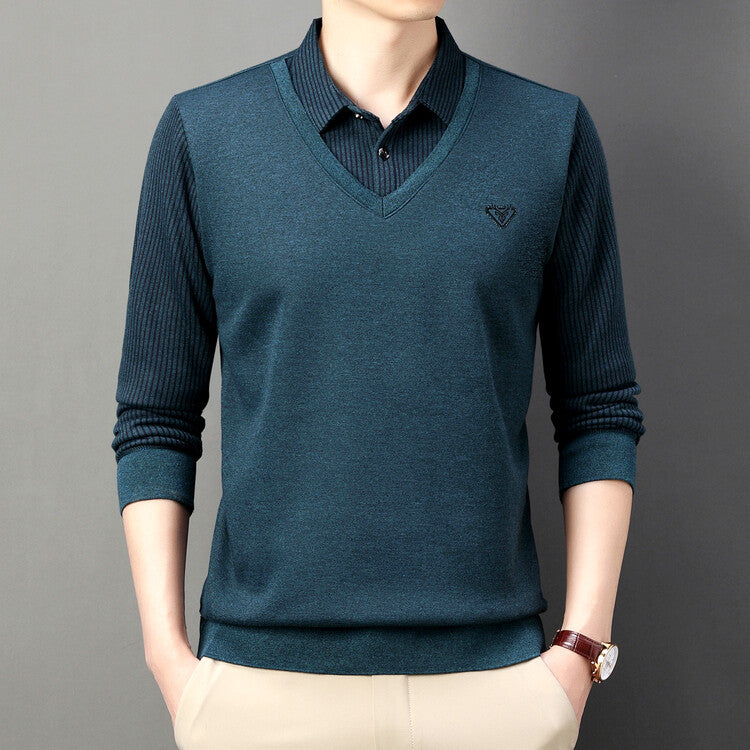 🔥✨【M-4XL】Nova muška topla dvodijelna košulja od umjetnog materijala za jesen/zimu, izrađena od visokokvalitetnog kašmira