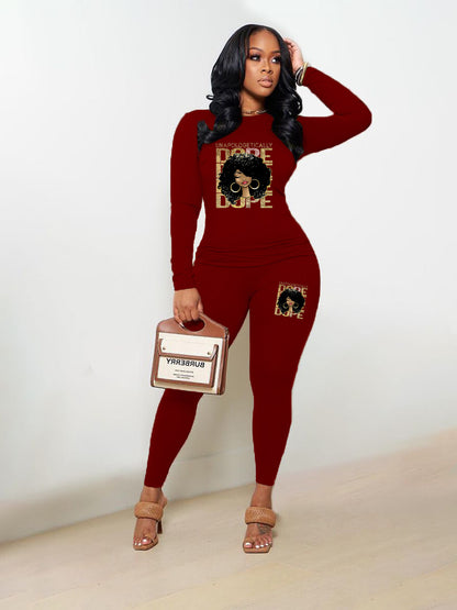 🌈🔥【Noutăți de toamnă】【Tricou + Pantaloni】Costum casual pentru femei în stil hip-hop 