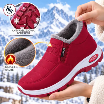 🔥⛄【35-47】Dámske zimné snehové čižmy s flísovou podšívkou - teplé, hrubé, nepremokavé a protišmykové