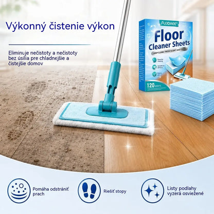 🔥【2 balenia/240 obrúskov】🥳 Najpredávanejší produkt✨ Vo vode rozpustné čistiace obrúsky na podlahy: Čistia a leštia podlahy🧹💧
