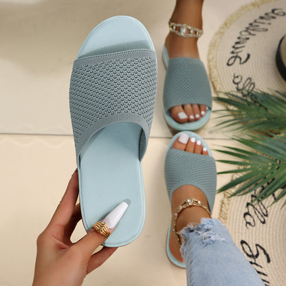 🔥Promoción de verano🔥👡【35-43】2025 nuevas zapatillas de mujer de moda, zapatillas planas para ocio al aire libre