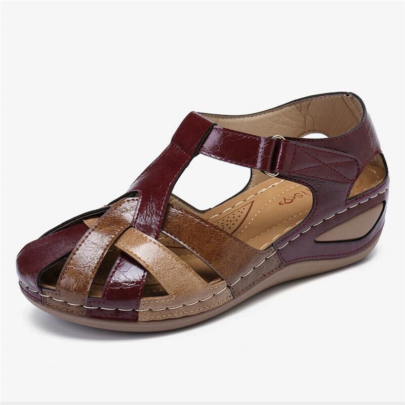 👣✨【35-43】Nove ženske sandale s debelom potplatom za ljeto 2025., izrađene od mekane kože, sa šupljim čičkom 