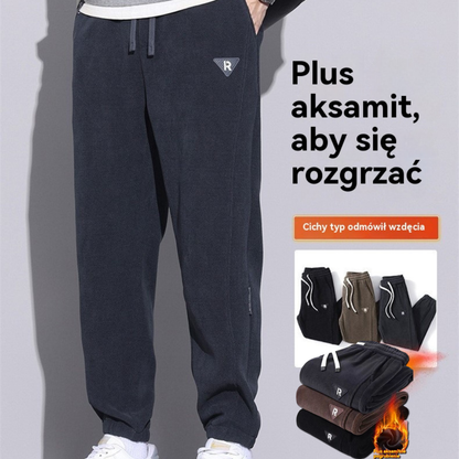 🔥⛄【M-5XL】🖤Nuevos pantalones de invierno para hombre, con terciopelo y pana gruesa, cálidos y cómodos para un look casual